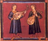 Luths arabes (Espagne, 13e siecle, Cantigas de Santa Maria)